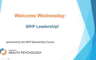 Welcome Wednesday: SfHP Leadership