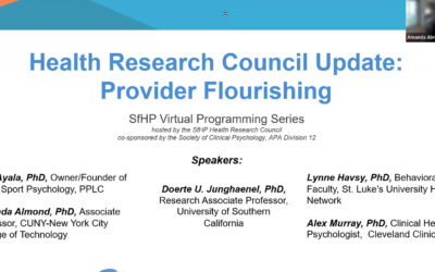 Health Research Council Update: Provider Flourishing