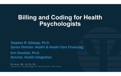 Billing and Coding for Health Psychologists