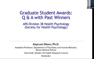 Graduate Student Research Awards Q&A with Past Winners